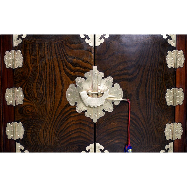 Mid 20th Century Vintage Chinoiserie Chests With Brass Hardware - A Pair For Sale - Image 5 of 13