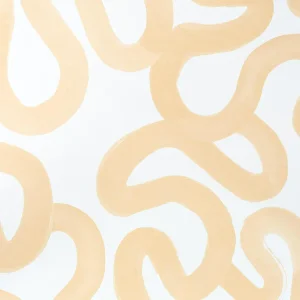 Sample - Schumacher X Hadiya Williams Trace Wallpaper in Ochre
