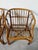 Brown 1970's Vintage Coastal Bamboo Rattan Barrel Lounge Chairs - A Pair For Sale - Image 8 of 17