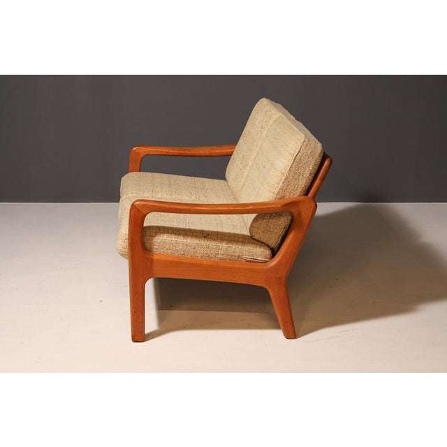 Danish Sofa in Teak Two-Seater by Juul Kristensen Vintage, 1950 For Sale - Image 4 of 9
