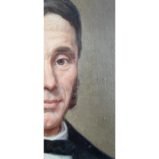 S. Peyret, Portrait of a Man, 1872, Oil on Canvas For Sale - Image 4 of 9