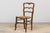 19th Century French Provincial Ladder Back Maple Dining Chairs W/ Rust Seats - Set of 8 For Sale - Image 16 of 18