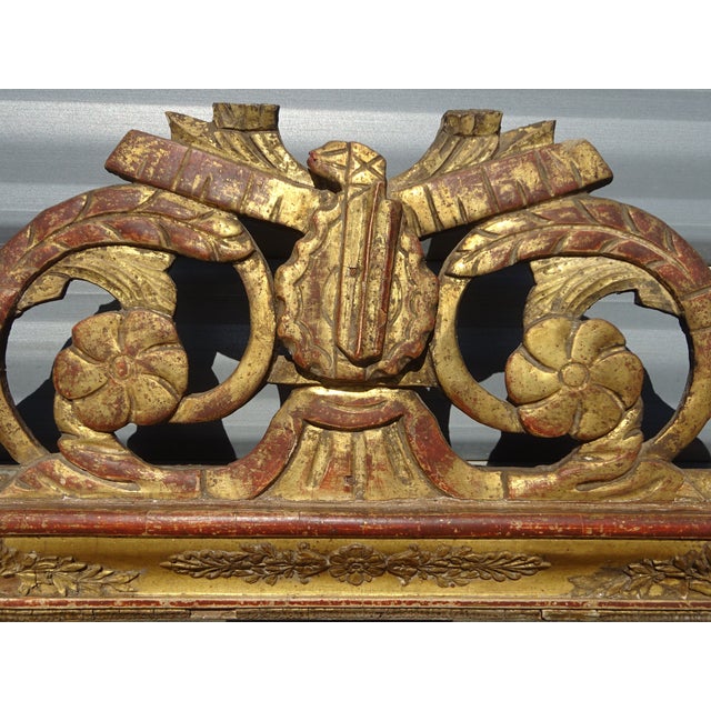 Antique Louis XVI Style Mirror, 1800s For Sale - Image 11 of 18