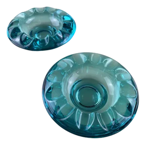 Italian Ashtrays in Murano Glass, 1970, Set of 2