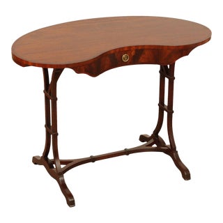 1940s Tibbenham English Georgian Style Mahogany Writing Desk For Sale