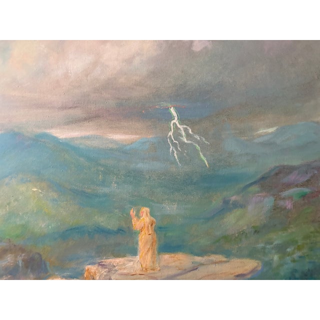 Amethyst Vintage Oil Painting 1962 - Frederick Van Vilet Baker (1876-1964) For Sale - Image 8 of 17