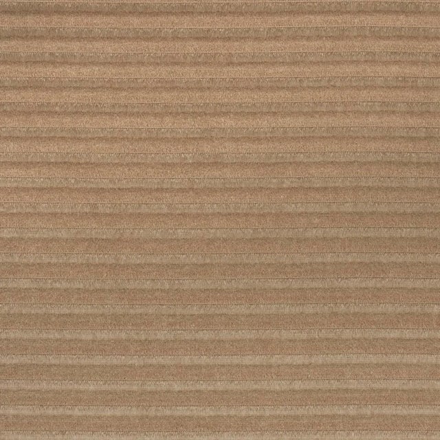 Contemporary Schumacher Petite Channeled Velvet Fabric In Camel For Sale - Image 3 of 6