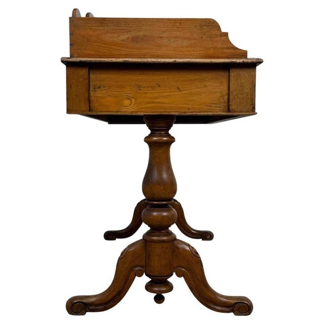 2000 - 2009 19th Century Antique English Oak Washstand For Sale - Image 5 of 10