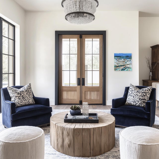 Beige Quarry Landscape - Impasto Abstract Blue Grey Beige Painting Original Artwork by Dana Cowie For Sale - Image 8 of 9