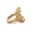 Late 20th Century Judith Ripka Diamond Mother of Pearl Quartz 18k Gold Ring For Sale - Image 5 of 6