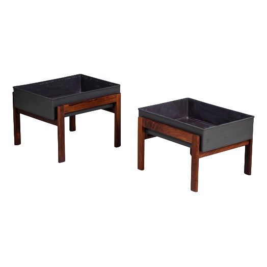 Mid-Century Danish Rosewood Planters, 1960s, Set of 2 For Sale