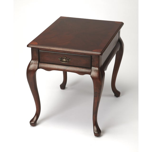 2020s Grace End Table, Dark Brown For Sale - Image 5 of 5