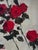 Red Floral Oil Painting by Impressionist Artist Vivek Mandalia For Sale