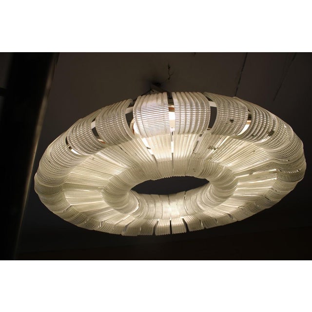 Large Murano Glass Chandelier attributed to Carlo Scarpa for Venini, 1940 For Sale - Image 14 of 18