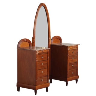 Dressing Table with Mirror, 1890s For Sale