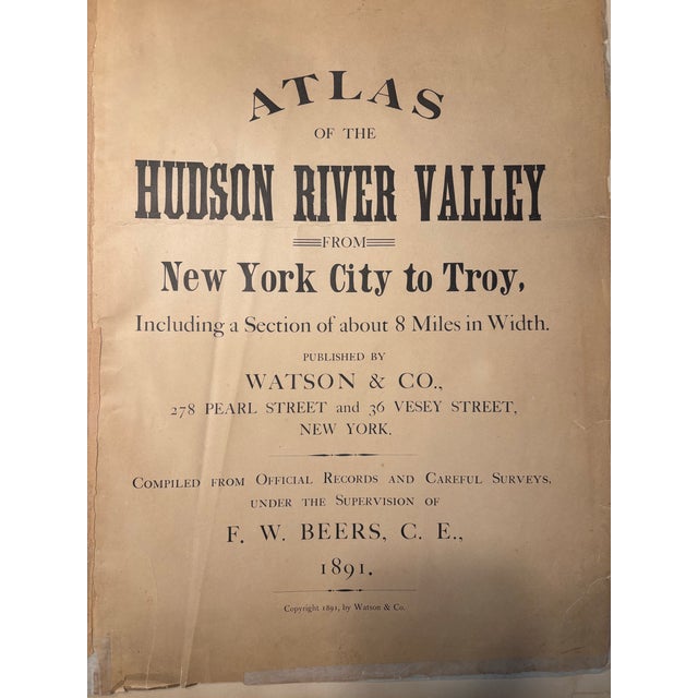 American Antique Cartography Map of Section 11 of Orange and Westchester Counties, New York - Published by Watson and Company, 1891 For Sale - Image 3 of 3