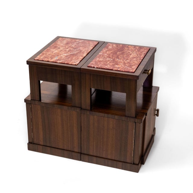 Mid-Century Modern Italian Bedside Cabinets, 1950, Set of 2 For Sale - Image 6 of 16