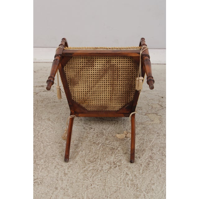 Pair English Adams Style Painted Back Cane Armchairs For Sale - Image 16 of 16