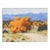 1975 New Mexico Adobe Autumn Landscape Watercolor Painting For Sale