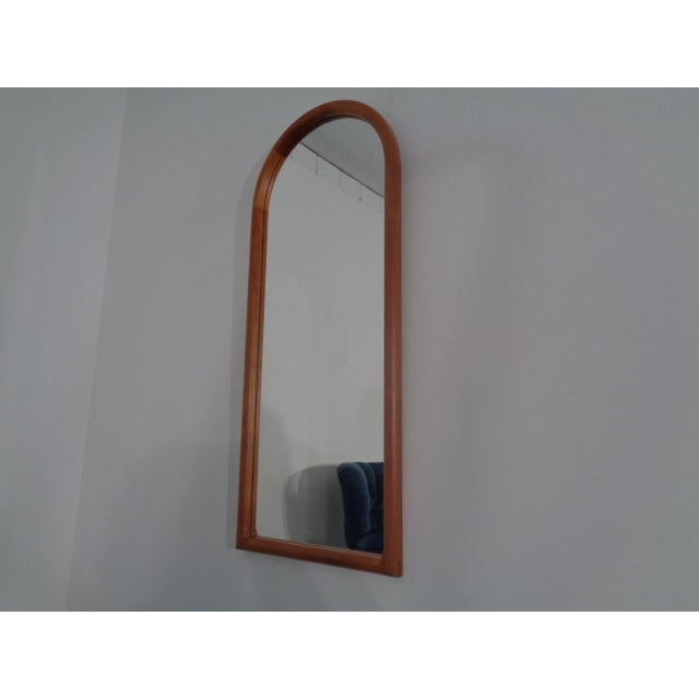 1960s Large Cathedral Teak Mirror by Kai Kristiansen for Vildbjerg Møbelfabrik, Denmark, 1960s For Sale - Image 5 of 14