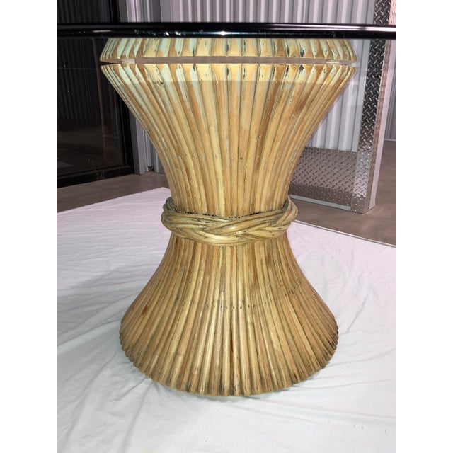 Organic Modern Bamboo Sheaf of Wheat Dining Table From McGuire San Francisco For Sale - Image 10 of 13