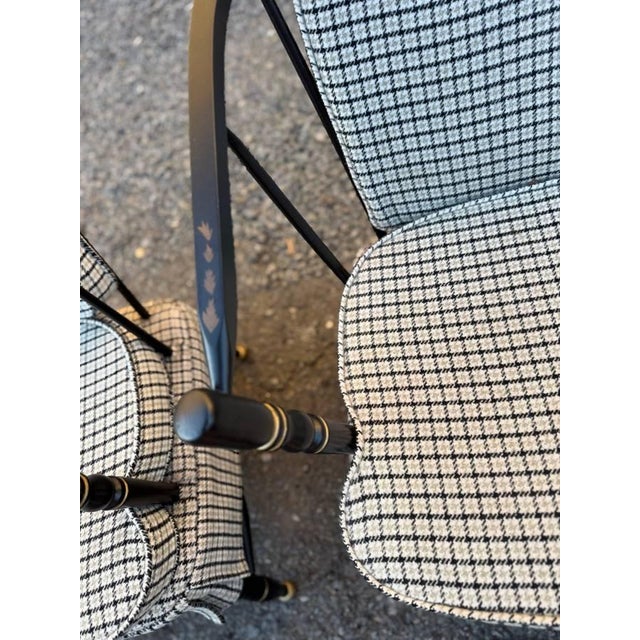 Pair of Vintage Black Painted Barrel Back Tub Chairs For Sale - Image 18 of 18
