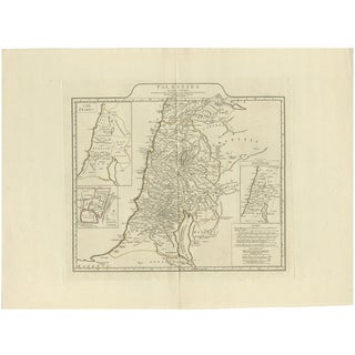 Map of the Holy Land from Danville, 1767 For Sale