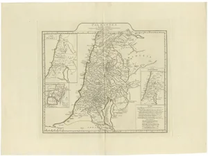 Map of the Holy Land from Danville, 1767