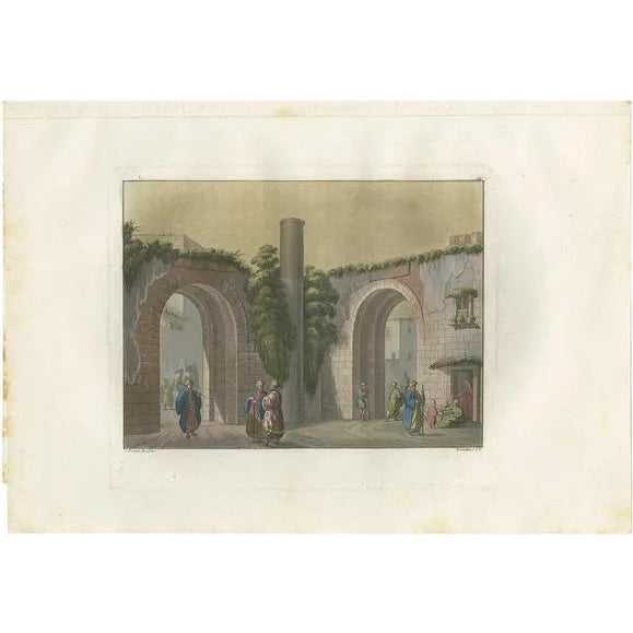 Ferrario, Pillar of Jesus Christ's Death Sentence, 1831, Paper For Sale