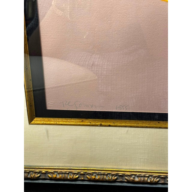 "Cerrillos" Framed Lithograph by r.c. Gorman For Sale - Image 4 of 5