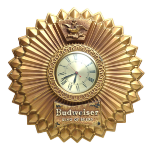 Budweiser King Beer Sign with Clock, USA, 1965