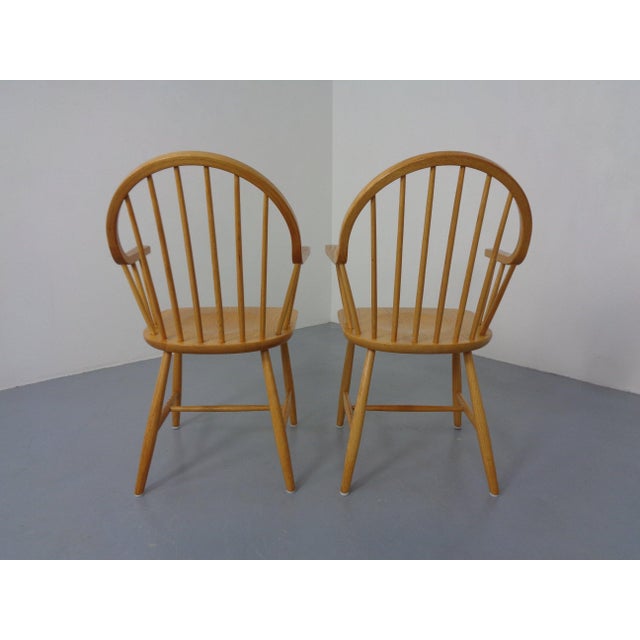 Oak Armchairs by Erik Ole Jørgensen for Tarm Stole Møbelfabrik, Denmark, 1960s, Set of 2 For Sale - Image 9 of 17