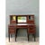 French Provincial Vintage Louis XVI Double Pedestal Writing Desk For Sale - Image 3 of 15