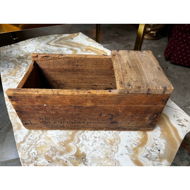 Rustic European South Carolina Antique Wooden Box For Sale - Image 3 of 11