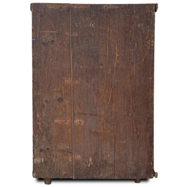 Early 19th Century Blue Floral Painted Cupboard For Sale - Image 15 of 18