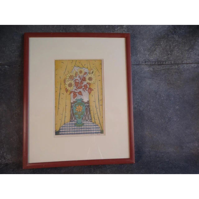 Measures 7 1/2" x 12". Frame is 17" x 21". Signed. Anders Gustave Aldrin was born in Sweden in 1889. He immigrated to the...