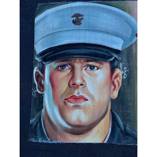 Ecru Huge Filipino Hand Painted John Cena the Marine Movie Poster For Sale - Image 8 of 9