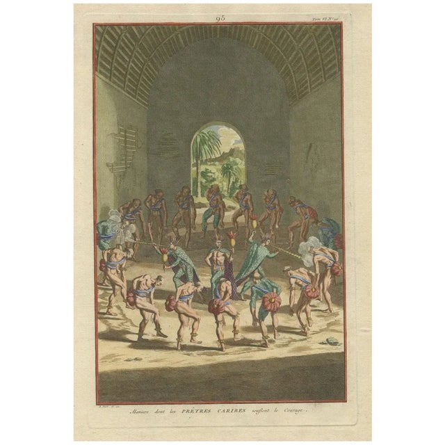 A Ritual Dance of the Caribbean, 1722, Paper For Sale