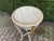 1970s French Louis XVI Antique/White Cream Gold Marble Side Tables- Pair For Sale - Image 12 of 14