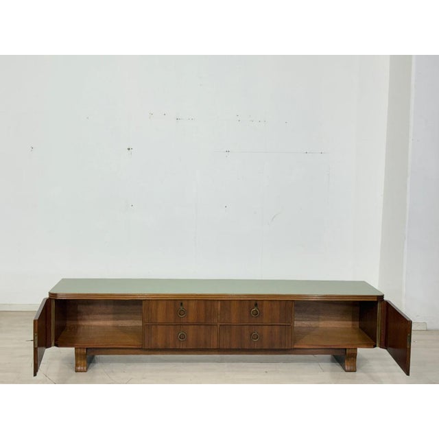 Mid-Century Lowboard in Walnut For Sale - Image 3 of 14