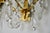 Late 19th Century French Victorian -Style, Gilded Gold & Crystal Drop 5--Candelabra Wall Light Sconces - Pair For Sale - Image 14 of 17