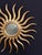 Early 21st Century Art Noveau Style Hand-Carved Giltwood Sunburst Mirror, Spain, 77cm For Sale - Image 5 of 6