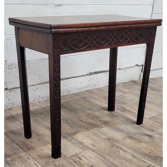 Antique 18th Century Chippendale George III Style Mahogany Card Table For Sale In Kansas City - Image 6 of 12