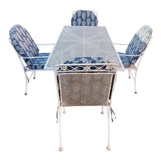 Beautiful Vintage Patio Set Large Table and 4 Chairs *** For Sale