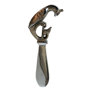 Mid 20th Century England Silver Parrot Bird Bottle Opener