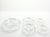American Antique American Brilliant Cut Crystal 5-Piece Heavy Pinwheel Sawtooth Ashtrays For Sale - Image 3 of 11