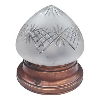 Art Deco Brass Ceiling Lamp, 1920s For Sale