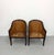 Vintage Leather & Cane Barrel Armchairs - Pair For Sale In West Palm - Image 6 of 7