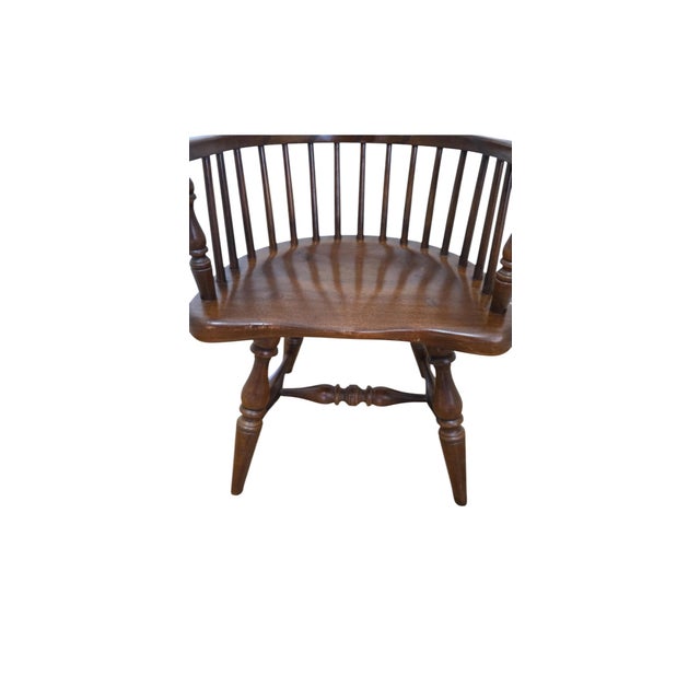 English 1990s Frederick Duckloe Youth Child's Colonial Fan Back Windsor Chair For Sale - Image 3 of 13
