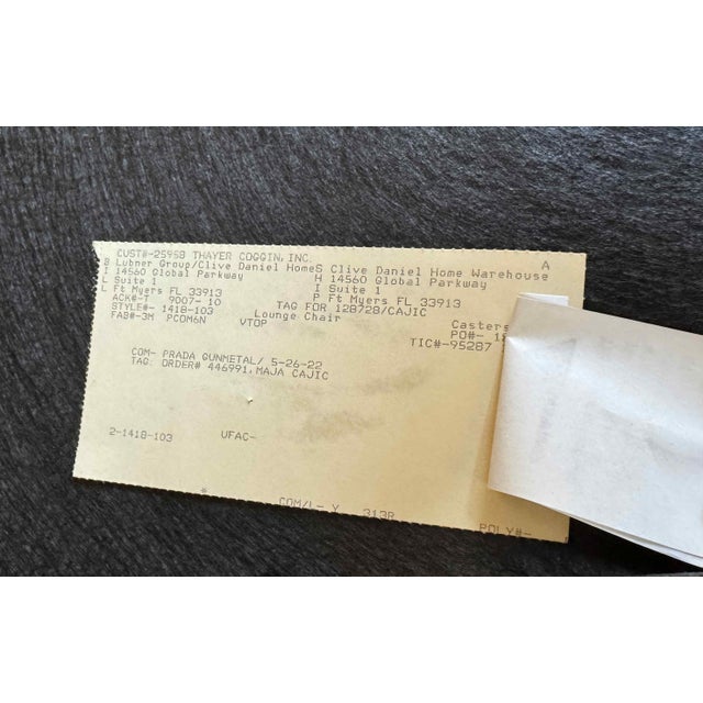 Thayer Coggin Scoup Chairs, a Pair For Sale - Image 12 of 13